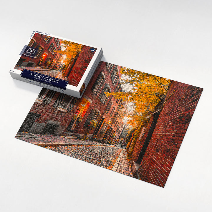 Acorn Street - Boston Jigsaw Puzzle